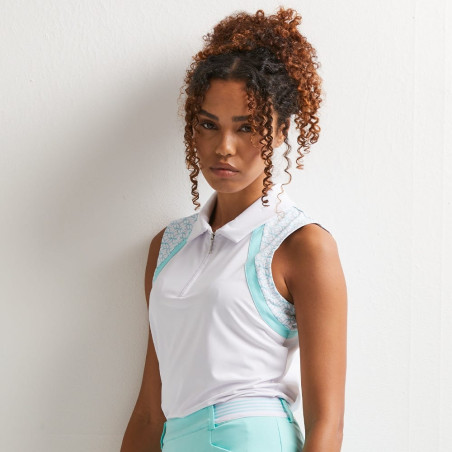 Polo Ping ANSIE White Aruba Blue Lady