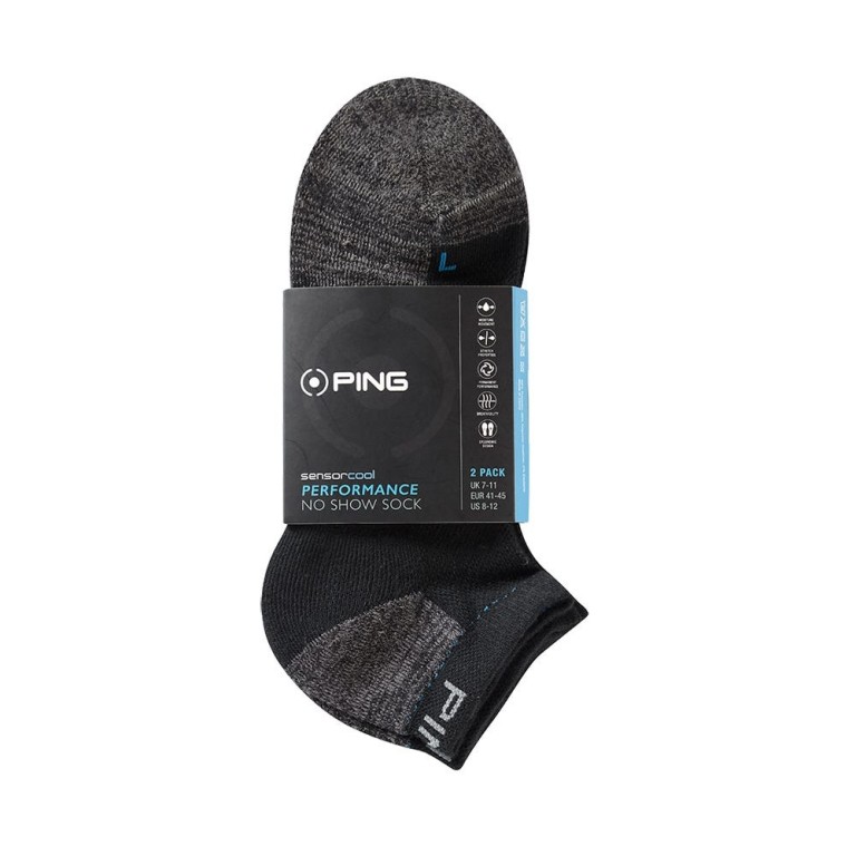 Calcetines Ping Cortos SensorCool Caballero Negro