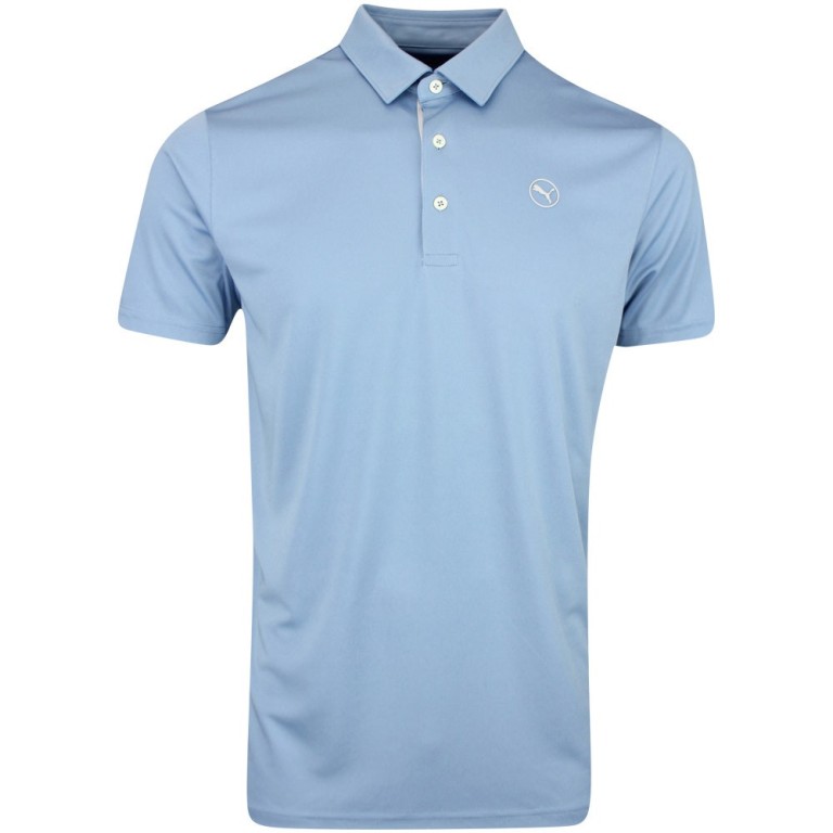 Polo Puma Golf Pure Solid Azul Zen