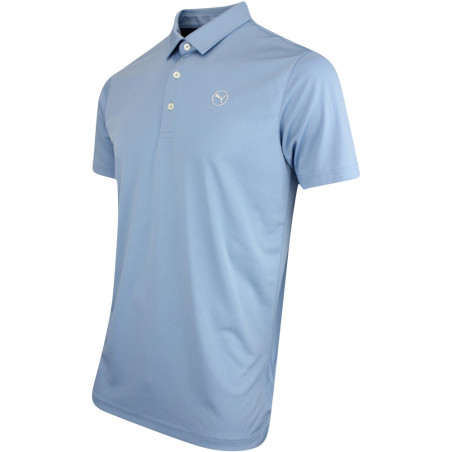 Polo Puma Golf Pure Solid Azul Zen