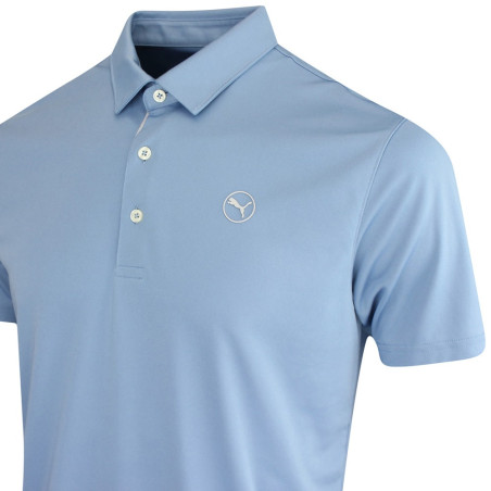 Polo Puma Golf Pure Solid Azul Zen