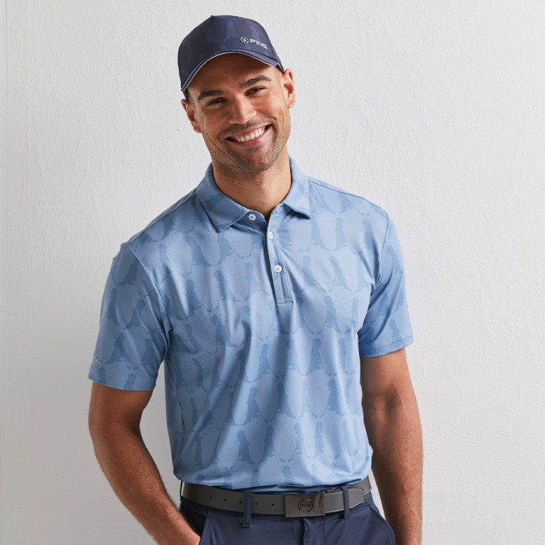 Polo Ping Mr Ping Printed Coronet Blue
