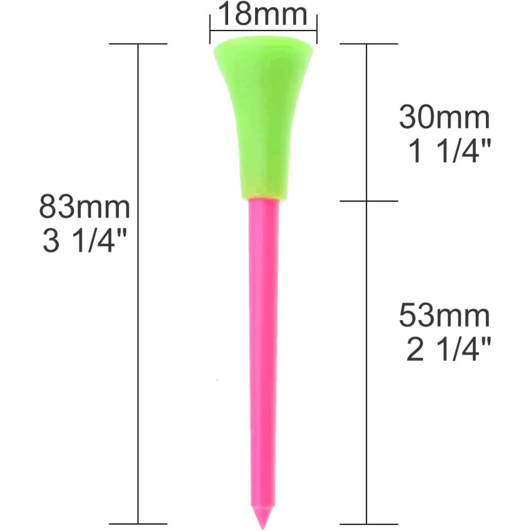 Tee Plastico Colores (pack 5 ud surtido)