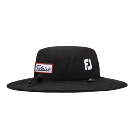 Sombrero Titleist Tour Aussie Negro Blanco