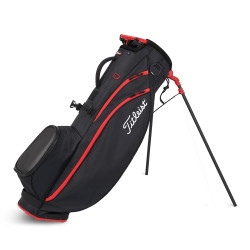 Bolsa Titleist Players 4 Carbono Negro Rojo