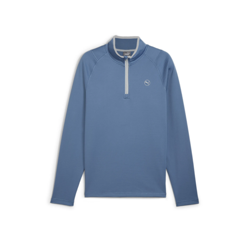 Midlayer PUMA Waffle Fleece 1/4 Zip Azul