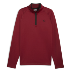 PUMA Waffle Fleece 1/4 Zip Rojo Intenso