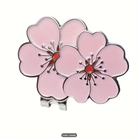 Marcador Magnético Flor Rosa GolfTime