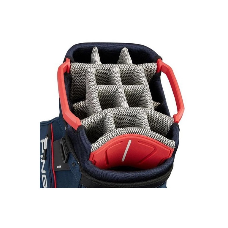 Bolsa Ping PIONEER Cart Bag Blue Red