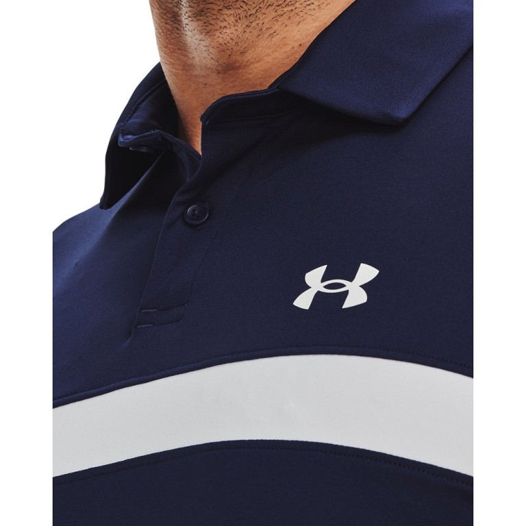 Polo Under Armour T2G Color Block Azul/Navy/Blanco