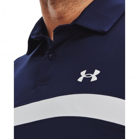 Polo Under Armour T2G Color Block Azul/Navy/Blanco