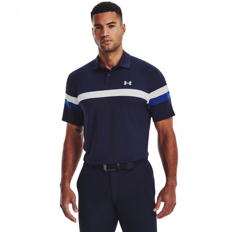 Polo Under Armour T2G Color Block Azul/Navy/Blanco