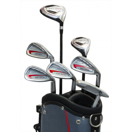 Set Completo VECTOR 8pc Bolsa Trípode Caballero Acero