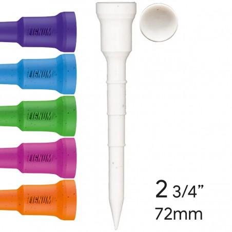 Lignum 72mm Tees 12pk - Mix Neon