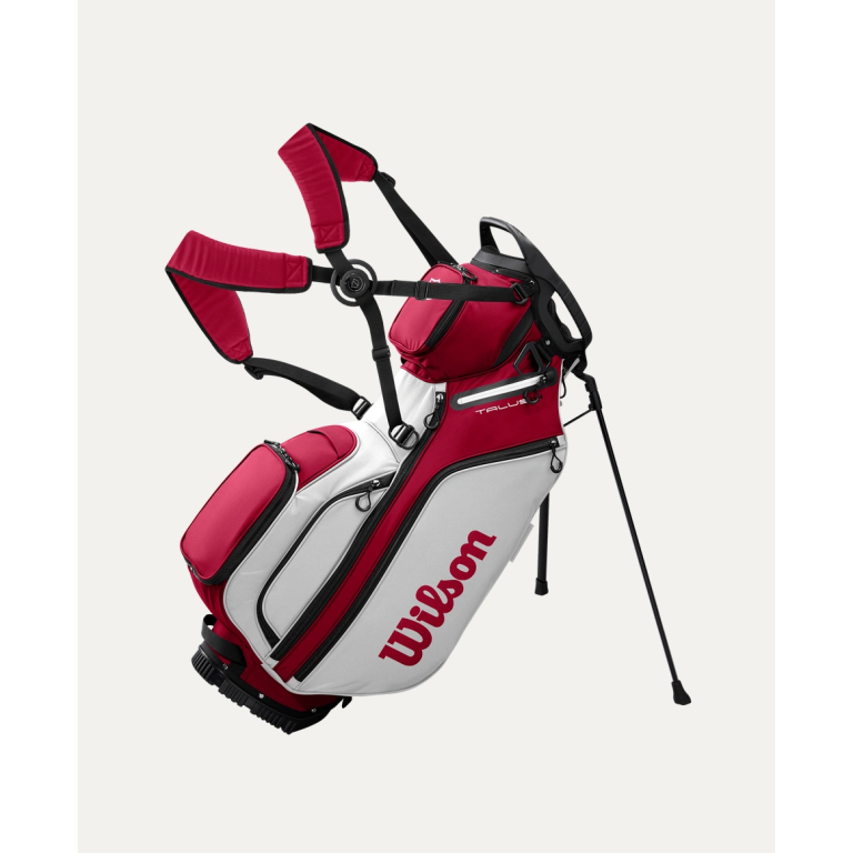 Bolsa WILSON Talus Stand Bag 14 Blanco Rojo
