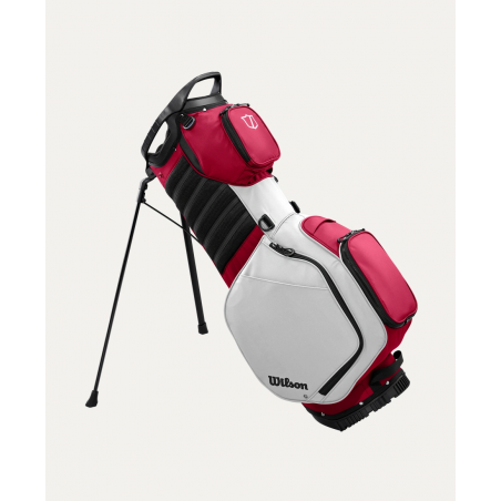 Bolsa WILSON Talus Stand Bag 14 Blanco Rojo