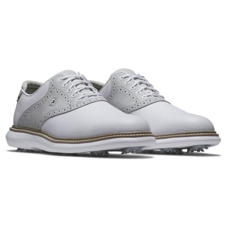 Zapatos FootJoy TRADITIONS Blanco Gris NUEVO 2025 57957K