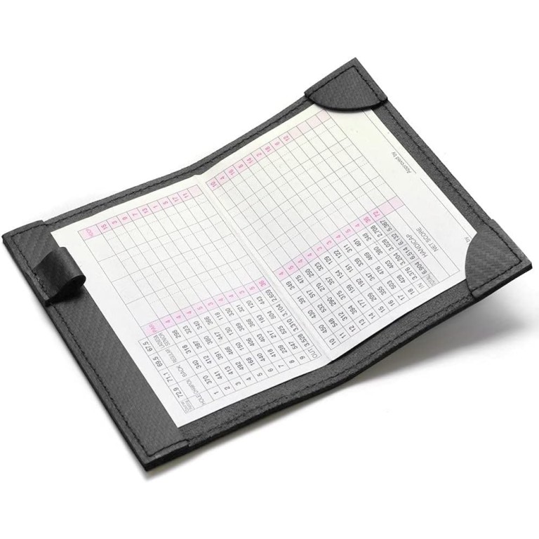 Tarjetero de Golf Premium Negro con marcador