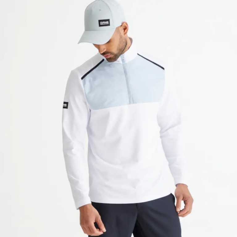 Midlayer PING Keeton Blanco Gris Perla