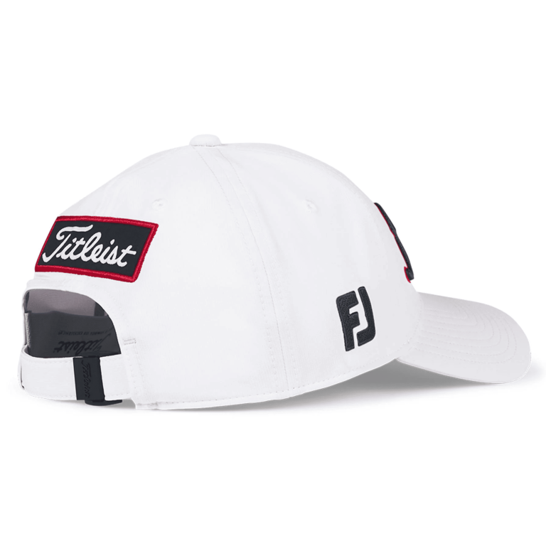 Gorra Titleist Tour Performance Edición Especial Blanca (rojo azul)