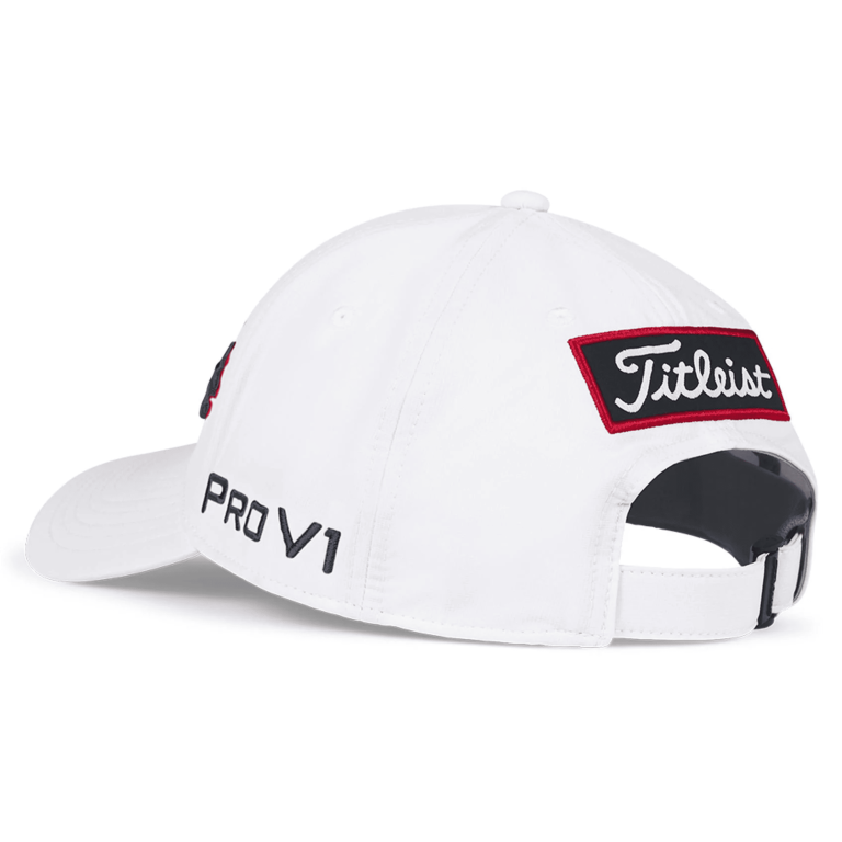 Gorra Titleist Tour Performance Edición Especial Blanca (rojo azul)