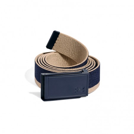 Cinturón Under Armour Lady W Stretch Webbing Belt-Midnight Navy / Khaki Base / Midnight Navy