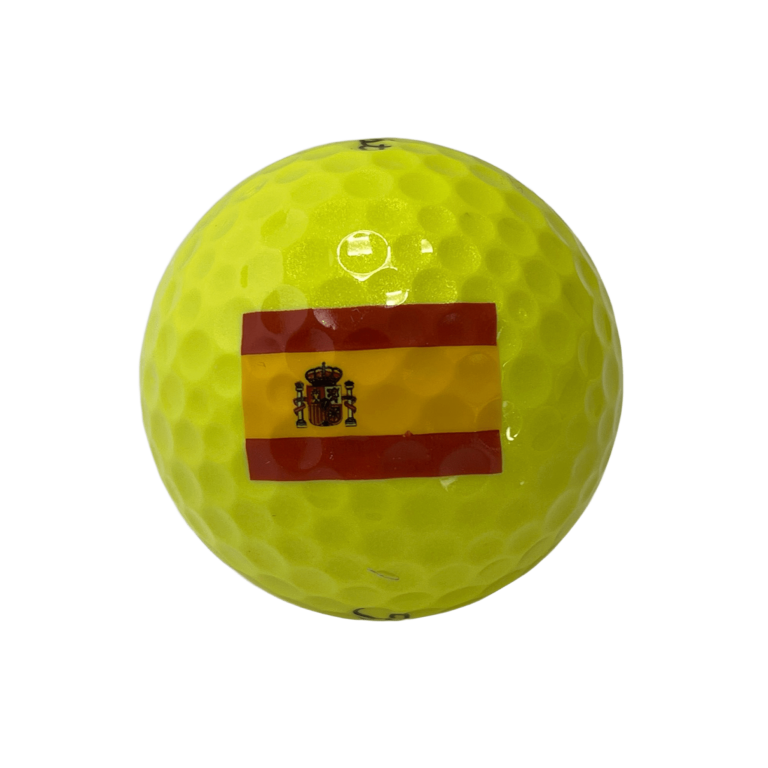 Bolas Titleist TruFeel Amarilla con Bandera España