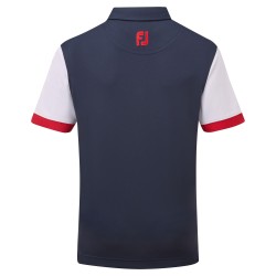 Polo FootJoy Junior Colour Block Shirt - Navy 2