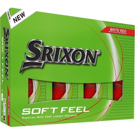 Bolas de Golf Srixon Soft Feel Roja | Alta Calidad y Rendimiento 2025