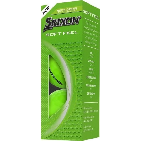 Bolas de Golf Srixon Soft Feel Verde | Alta Calidad y Rendimiento 2025