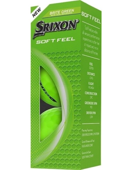 copy of Bolas Srixon de Golf Soft Feel BRITE Verde