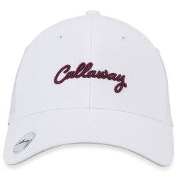 Gorra CALLAWAY Lady STITCH Magnet Blanco Logo Burdeos 2