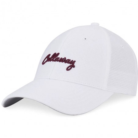 Gorra CALLAWAY Lady STITCH Magnet Blanco Logo Burdeos