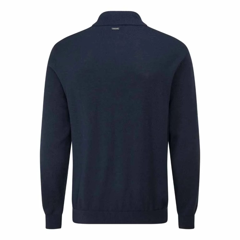 Jersey PING de Invierno Dorset Navy Lana Merino Premium