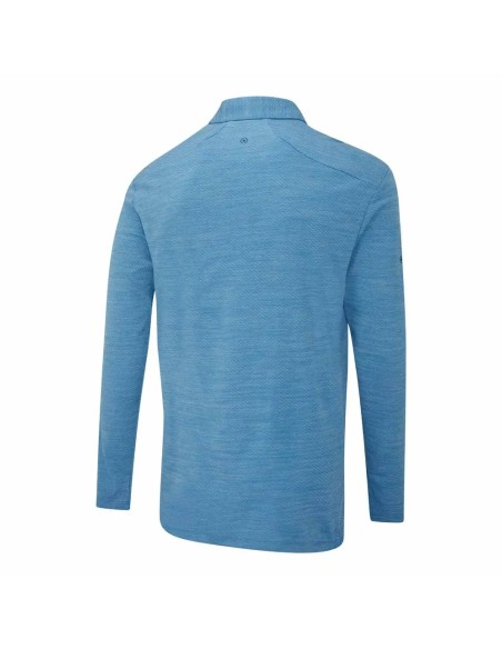 Polo PING Creek Manga Larga Tidal Blue Melange