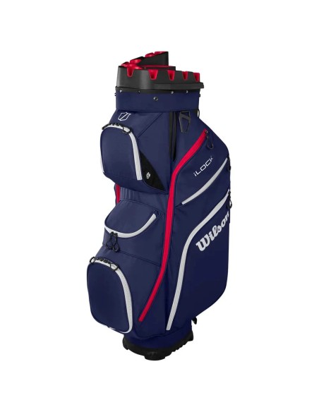 Bolsa WILSON I Lock Cart Bag 2025 Navy Rojo