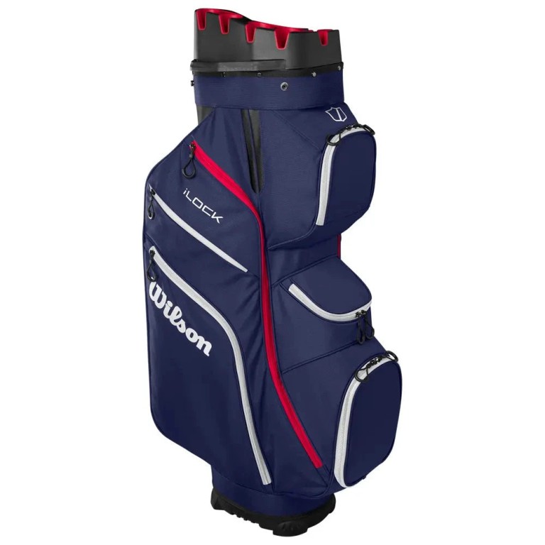 Bolsa WILSON I Lock Cart Bag 2025 Navy Rojo