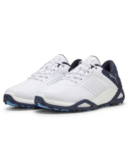 Zapatos Puma de Golf Shadowcat NITRO Leather Blanco Azul
