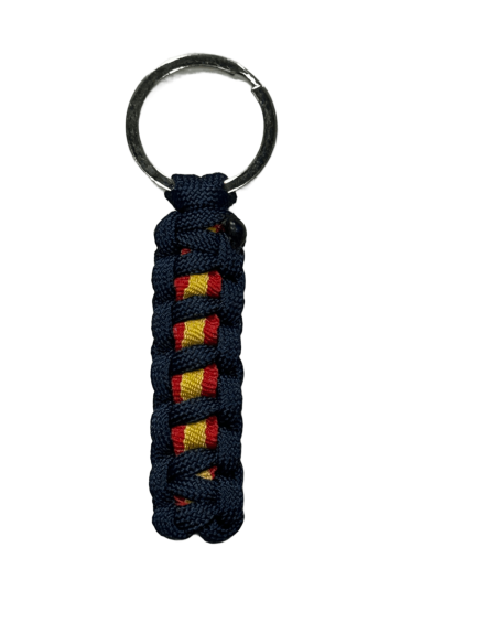 Llavero España Navy bandera TRENZADO