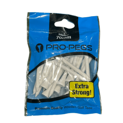 cTees Pack x 20 Pro Pegs 70 mm Madera