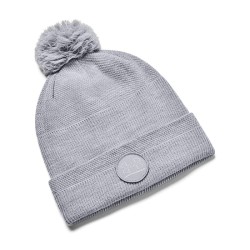 Gorro Invierno UNDER ARMOUR UA Driver Pom-Steel / White