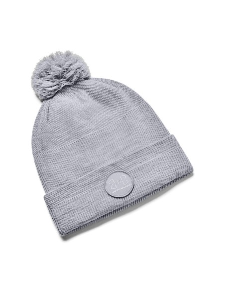 Gorro Invierno UNDER ARMOUR UA Driver Pom-Steel / White