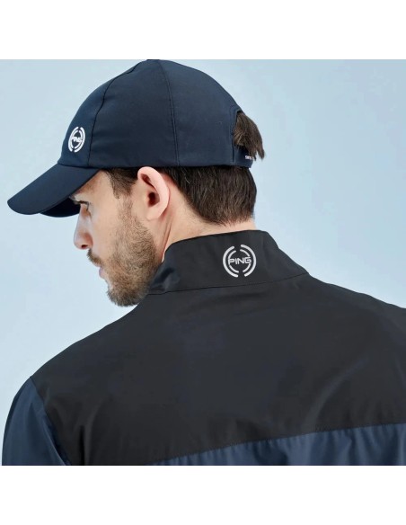 Chaqueta Lluvia PING Aquadrive Jacket Oxford Blue / negro