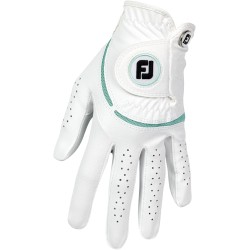 Guante FootJoy Lady WeatherSof Blanco / Verde Mar