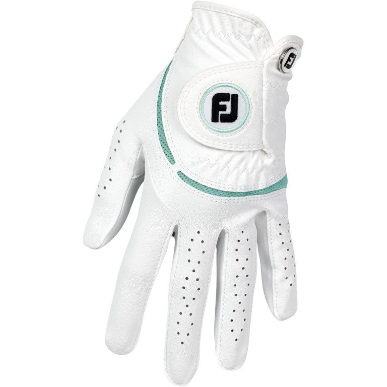 Guante FootJoy Lady WeatherSof Blanco / Verde Mar