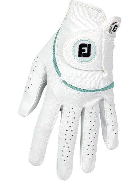 Guante FootJoy Lady WeatherSof Blanco / Verde Mar