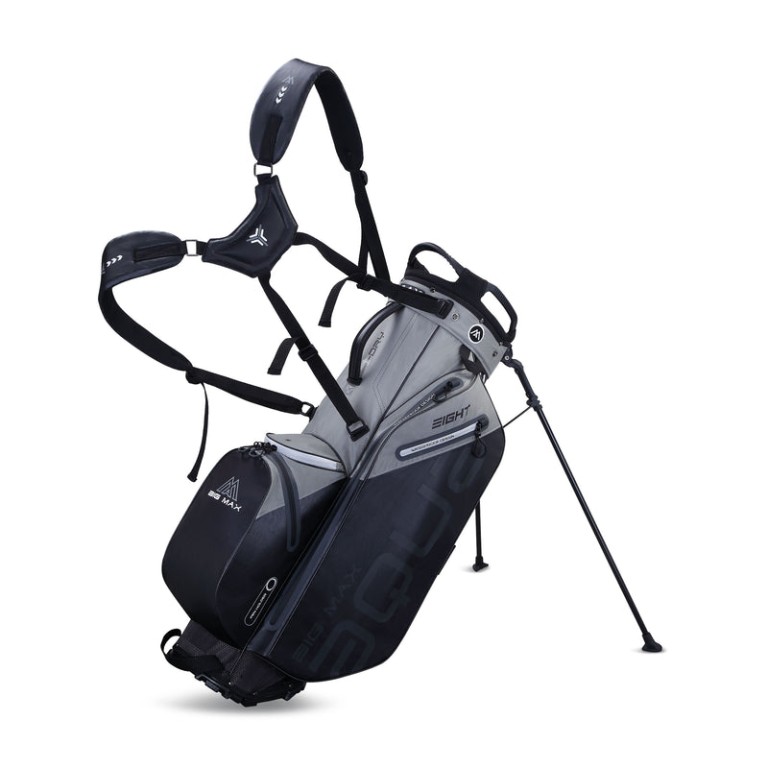 Big Max Aqua Eight G Stand Bag 8,5″ 7 divider Grey/Black