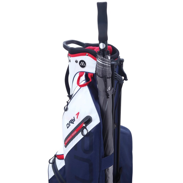 Big Max Aqua Seven G Stand Bag 4 Divider White / Navy / Red