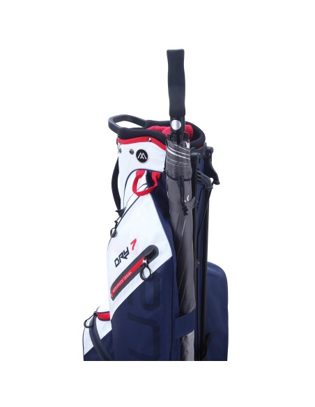 Big Max Aqua Seven G Stand Bag 4 Divider White / Navy / Red