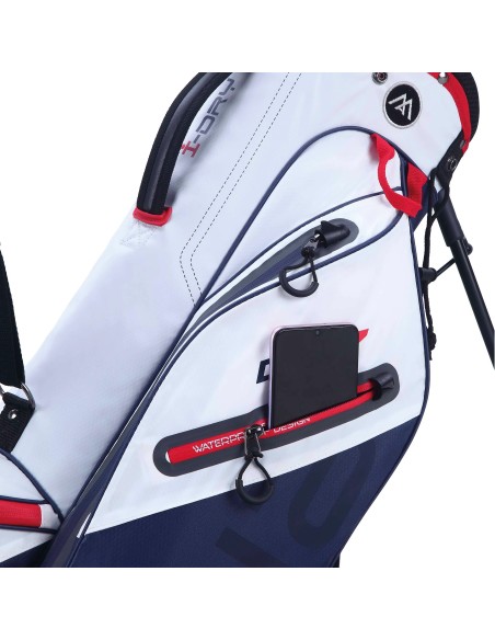 Big Max Aqua Seven G Stand Bag 4 Divider White / Navy / Red